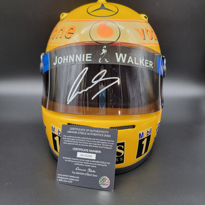 New Signed F1 Helmets Arrivals: Old School Lewis Hamilton 2009 + Villeneuve + Bottas + New School Leclerc
