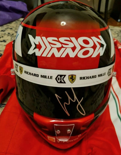 Carlos Sainz Signed Helmet New Arrival Ferrari 2021!
