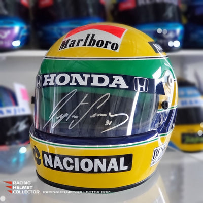 New Arrival: Ayrton Senna Signed Helmet 1991 Final Championship Year
