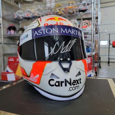 New Max Verstappen Signed Helmet Promo 2021 Red Bull