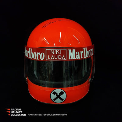 Very Rare: Niki Lauda Direct Signed Helmet 1975
