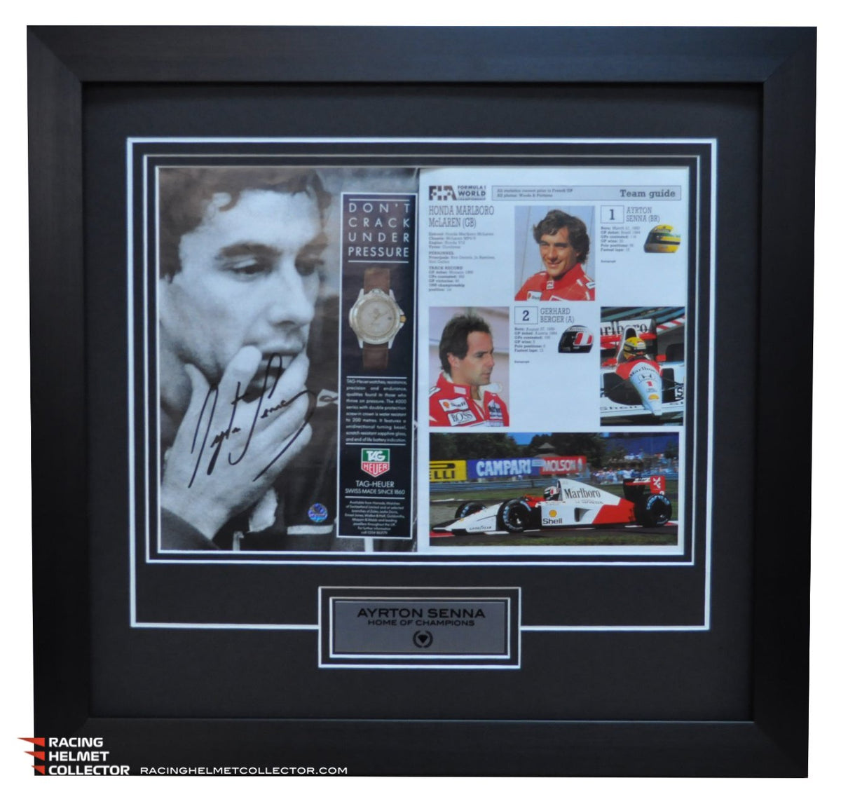 Ayrton Senna Signed Magazine Program British Grand Prix 12
