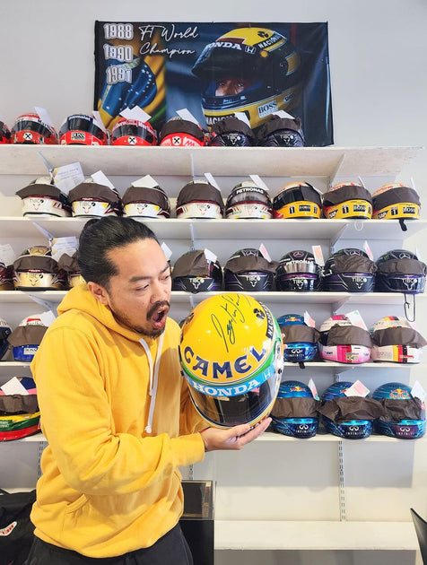 Ayrton Senna Signed Helmet Sold and Shipping to Brazil! 🇧🇷 – Racing