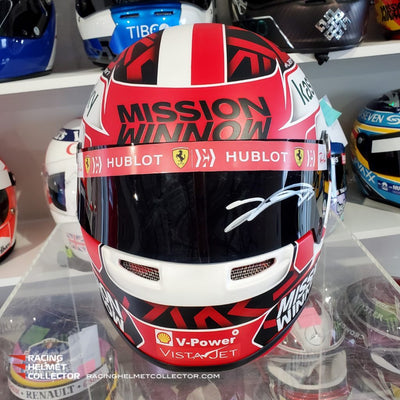 New Arrival: Charles Leclerc Signed Helmet Visor 2020 Mission Winnow Display Tribute Autographed Full Scale 1:1