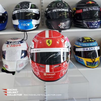 New Arrival: Charles Leclerc Signed Helmet 2022 Promo F1 Ferrari Full Scale 1:1