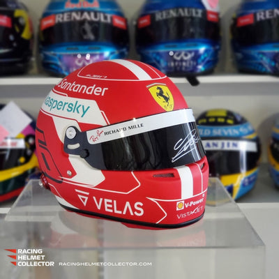 New Arrival: Charles Leclerc Signed Helmet 2022 Ferrari Tribute in Matte