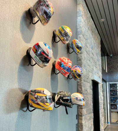 The Art of Displaying Signed F1 Helmets