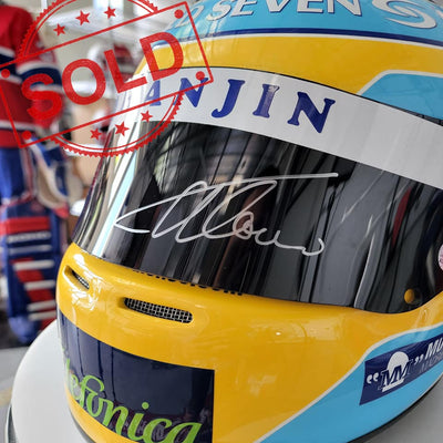 SOLD! Fernando Alonso Signed Helmet 2006