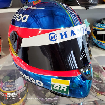 New Arrival: Fernando Alonso Signed Helmet 2018 Abu Dhabi Autographed Display F1 Helmet Full Scale 1:1