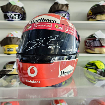 SOLD: MICHAEL SCHUMACHER Helmet Signed & Inscribed from 2005