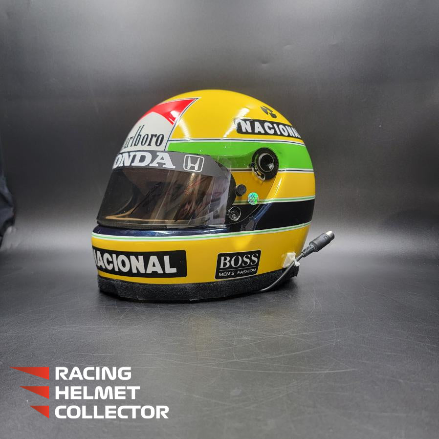 Ayrton Senna Signed Helmet 1988 BELL Official 1st