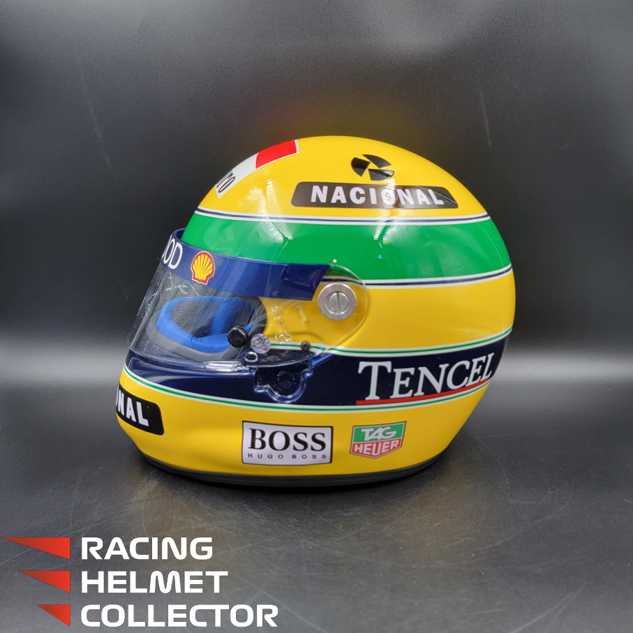 Ayrton Senna Signed Helmet 1993 Autographed Visor Full Scale