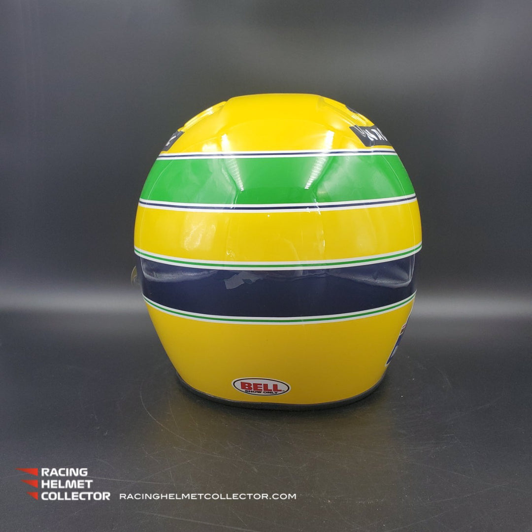 Ayrton Senna Signed Visor Tear-off Mounted on 1994 Original BELL Helme –  Racing Helmet Collector