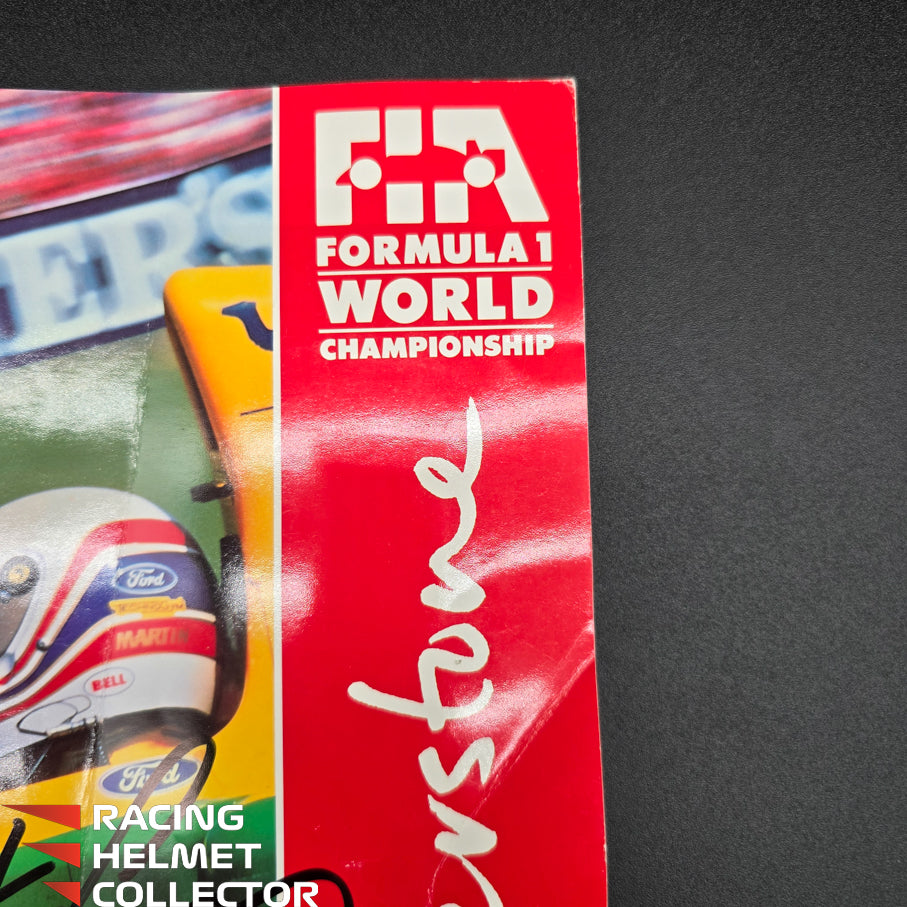Ayrton Senna Signed Program Magazine British Grand Prix July 1992