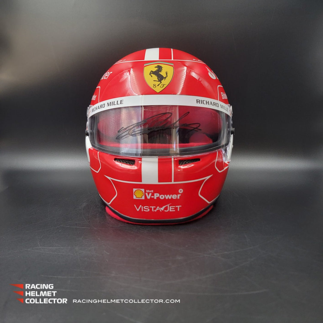 Charles Leclerc Signed Helmet Visor 2023 Display Tribute
