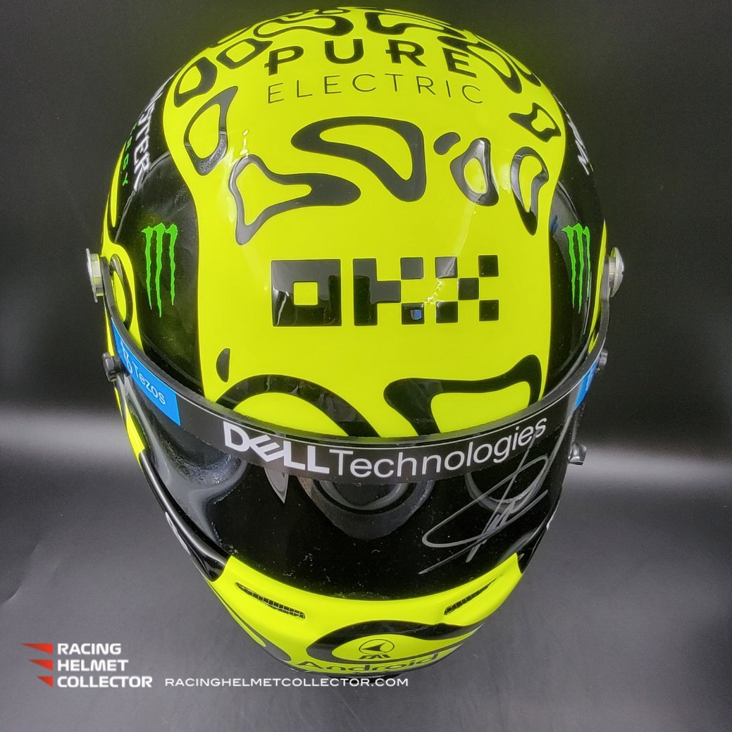Casque Lando Norris 2024 Signé – Échelle 1/2 – McLaren – Bell
