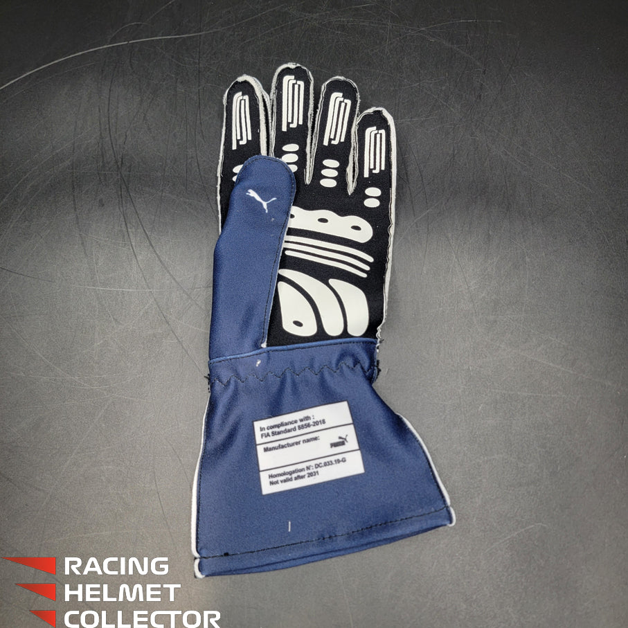 max verstappen handschuhe Max Verstappen Signed Glove Single BLUE Tribute AS-03012-SOLD – Racing  Helmet Collector