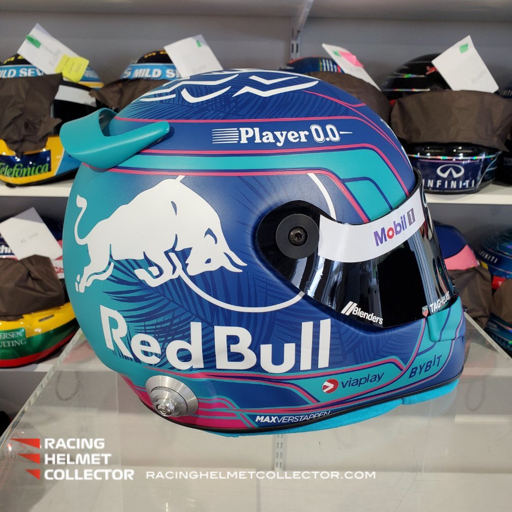 🍾MAX VERSTAPPEN Signed F1 Helmets: 3x Times World Champion