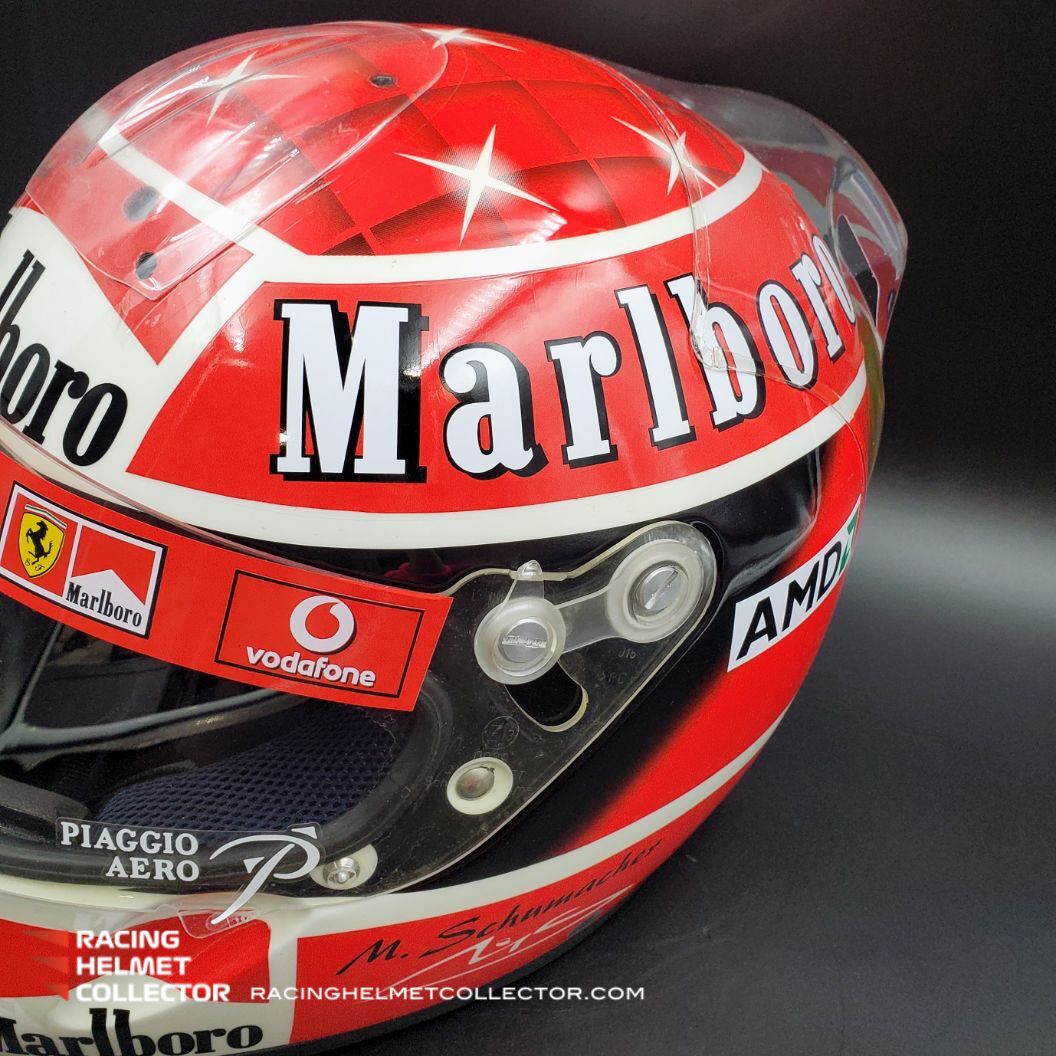 Michael Schumacher Direct Signed Helmet 2004 Ferrari SCHUBERTH Officia – Racing Helmet Collector