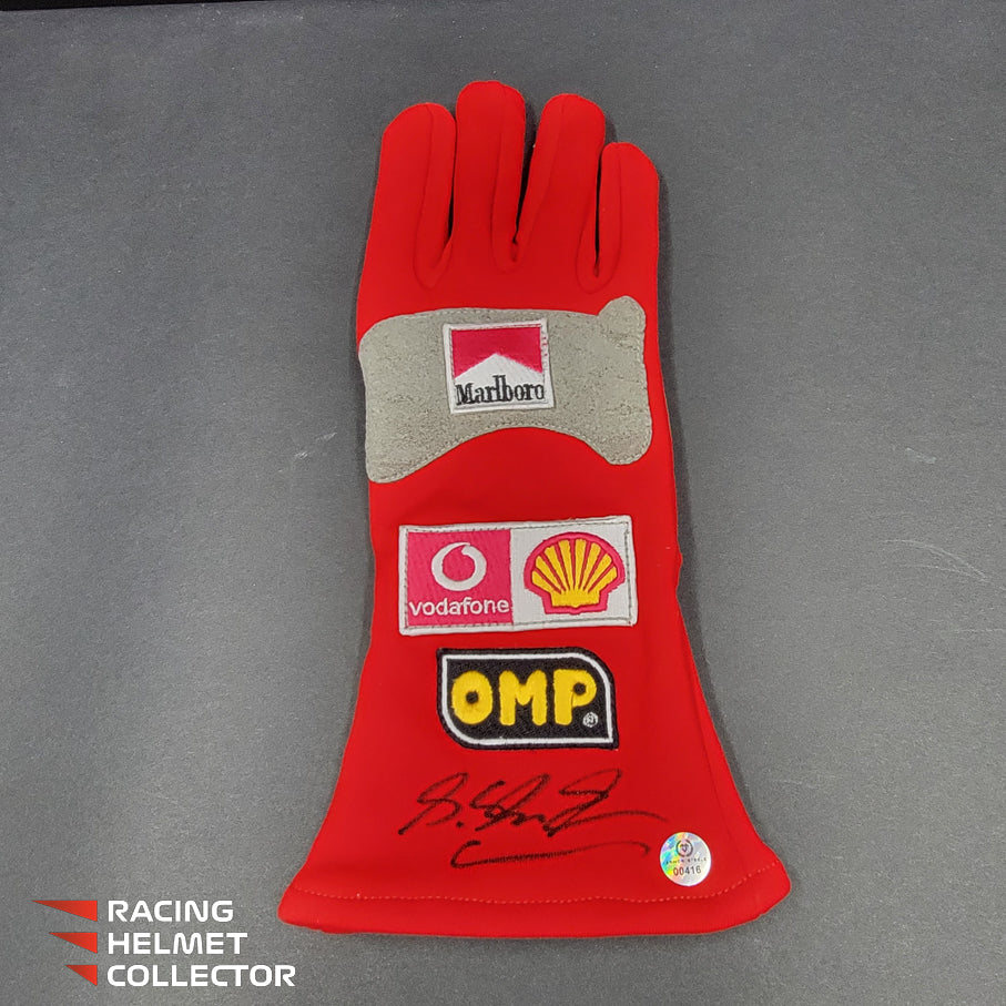 michael schumacher handschuhe Michael Schumacher Signed Replica Glove (dark) AS-00416 – Racing Helmet Collector