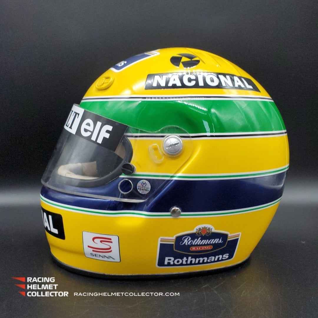 Ayrton Senna Signed Helmet 1994 Tribute Autographed Visor Full Scale 1 – Racing Helmet Collector