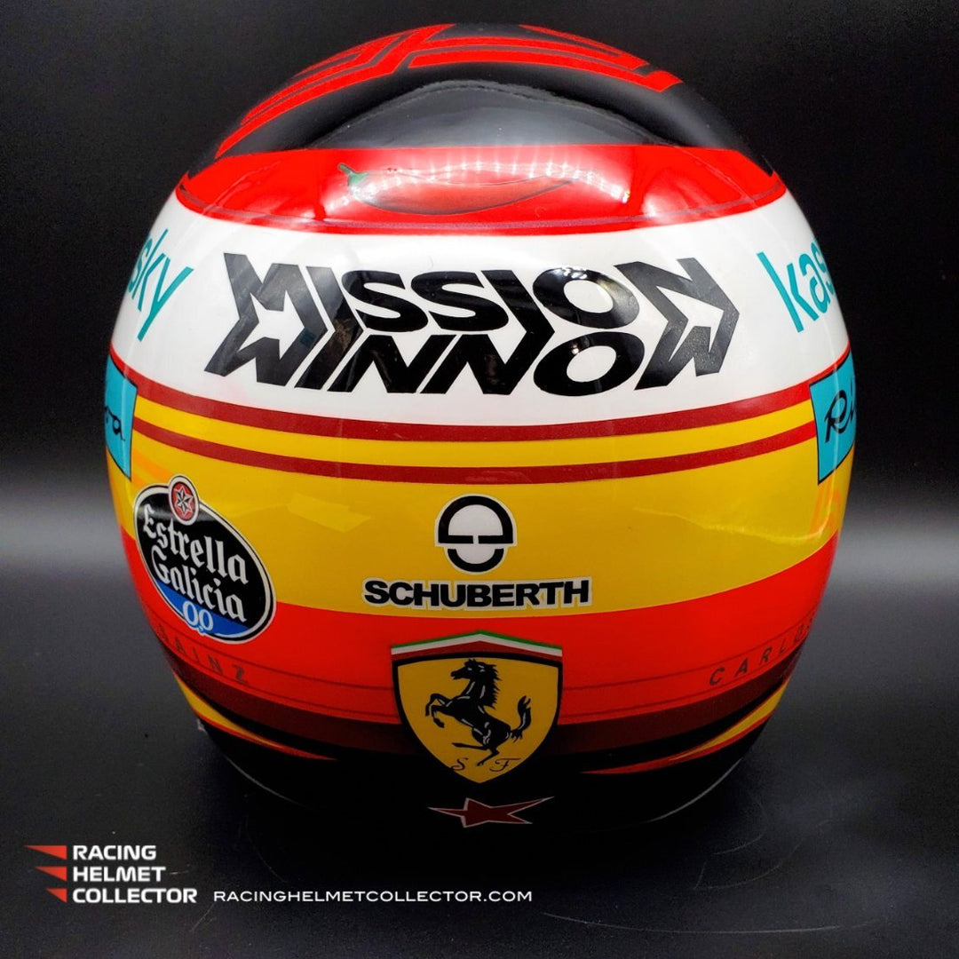 carlos sainz football helmet Special Link: Carlos Sainz Jr Signed Helmet Visor 2021 Mission Winnow –  Racing Helmet Collector