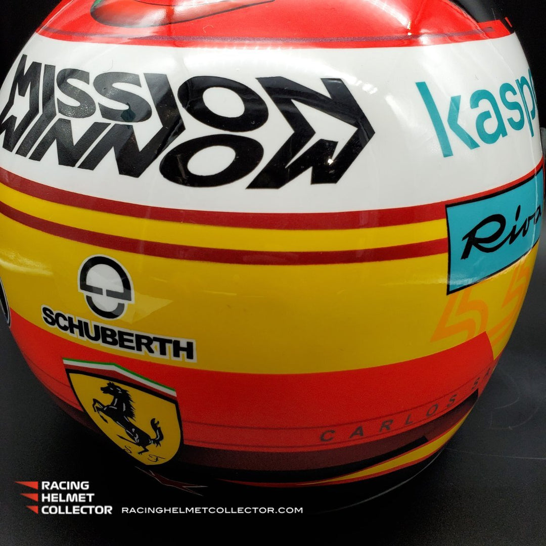 Carlos Sainz Jr Signed Helmet Visor 2021 Mission Winnow Display Tribut – Racing Helmet Collector