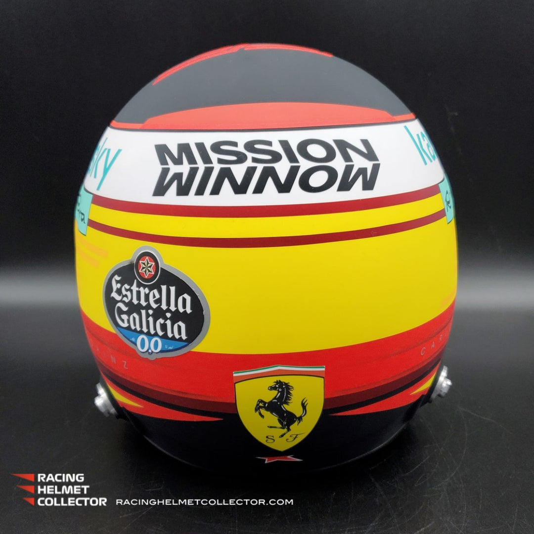 スポーツ選手 C.Sainz 2022 Ferrari F1 Used Visor Auto C.Sainz 2022 Ferrari F1 Used Visor Auto