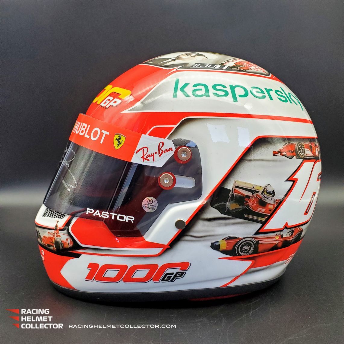 Ferrari - Grand Prix de Monaco - Charles Leclerc - 2021 - Casque 1/2 Ferrari - Grand Prix de Monaco - Charles Leclerc - 2021 - Casque 1/2