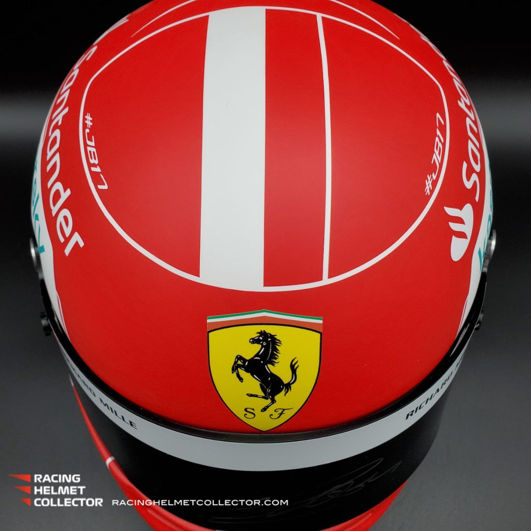 Charles Leclerc Signed Helmet Visor 2022 Display Tribute