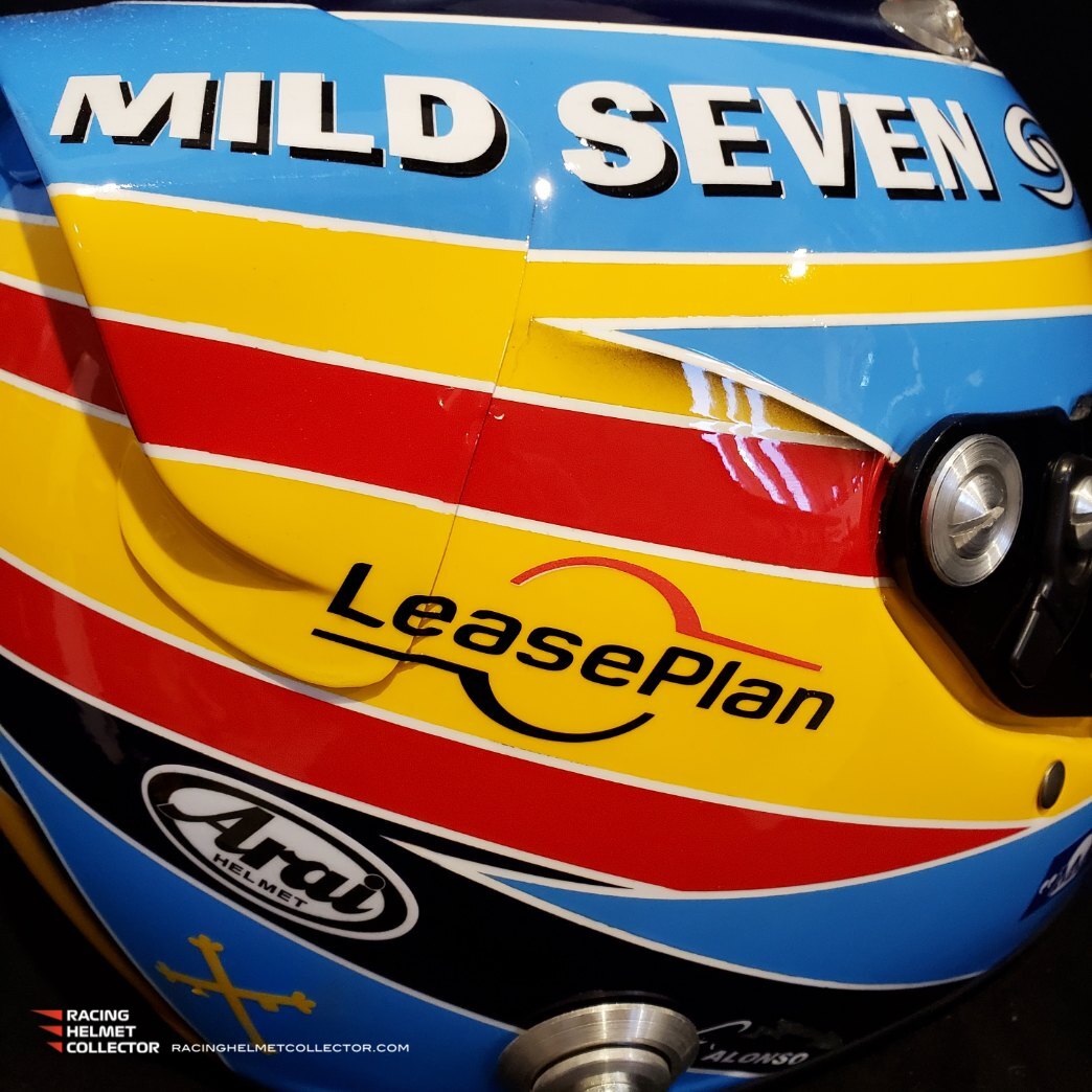 Fernando Alonso Signed Helmet 2006 Autographed Display F1 Helmet Full Racing Helmet Collector Signed F1 Memorabilia