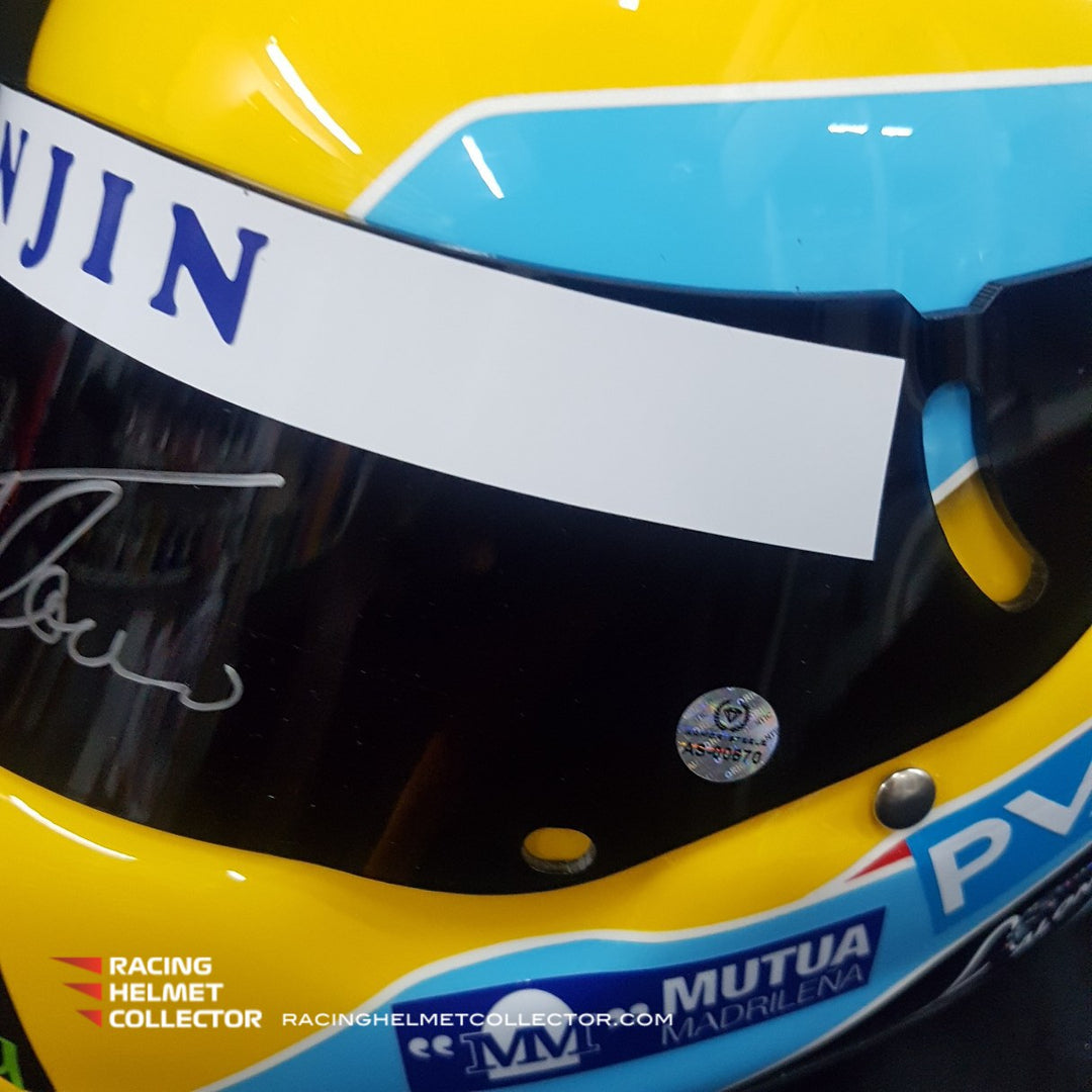 公式ファッションブランド通販サイト Fernando Alonso Display Autographed 2006 Visor Helmet Signed スポーツ選手