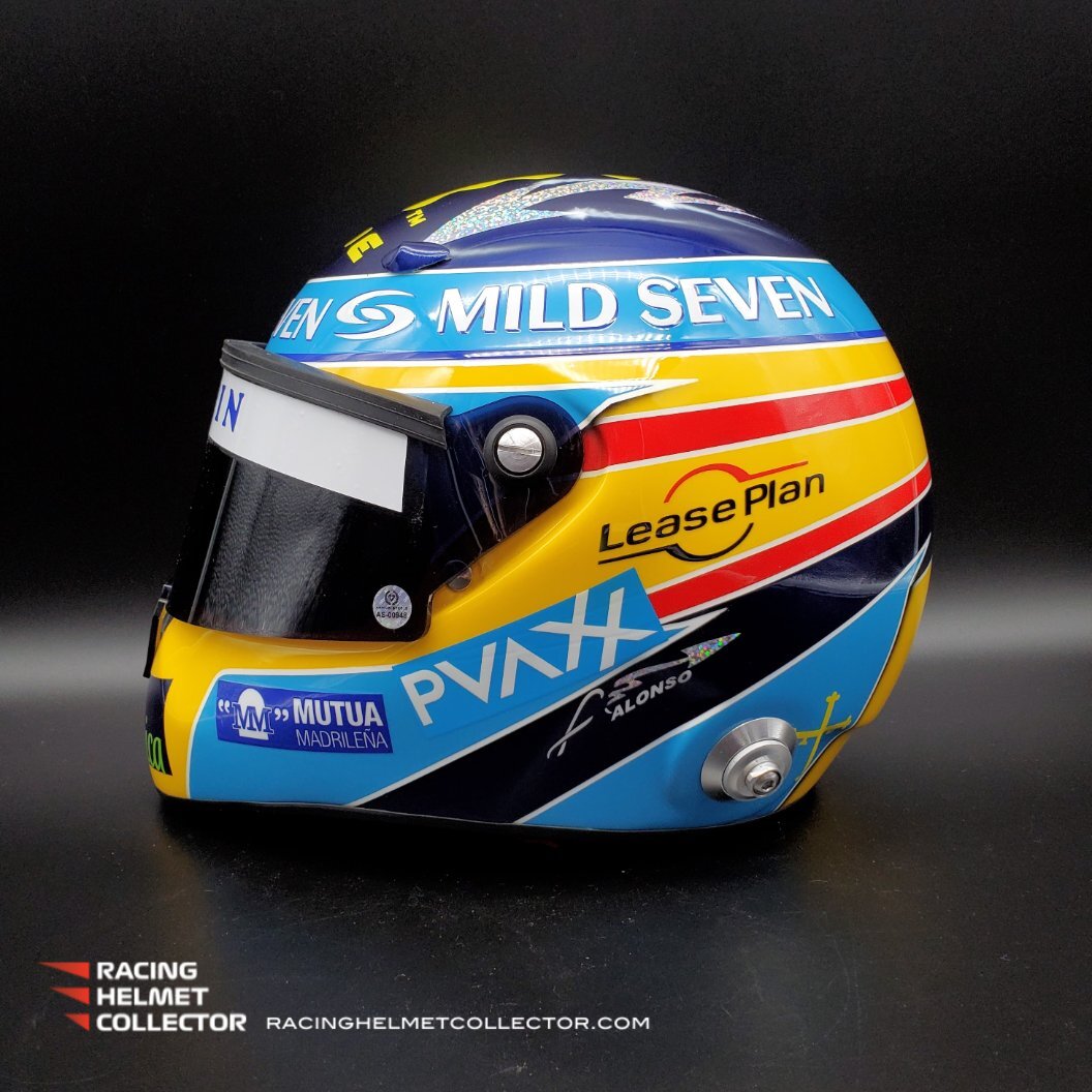 Fernando Alonso Signed Helmet Visor 2006 Tribute Autographed