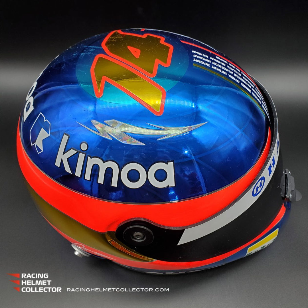Fernando Alonso Signed Helmet 2018 Abu Dhabi Autographed