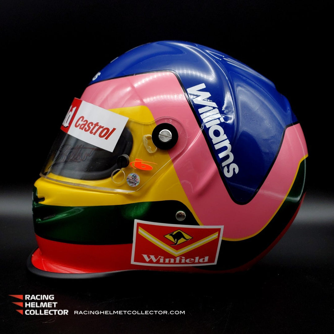 Jacques Villeneuve Signed Helmet 1997-1998 Williams Renault Display Tr –  Racing Helmet Collector