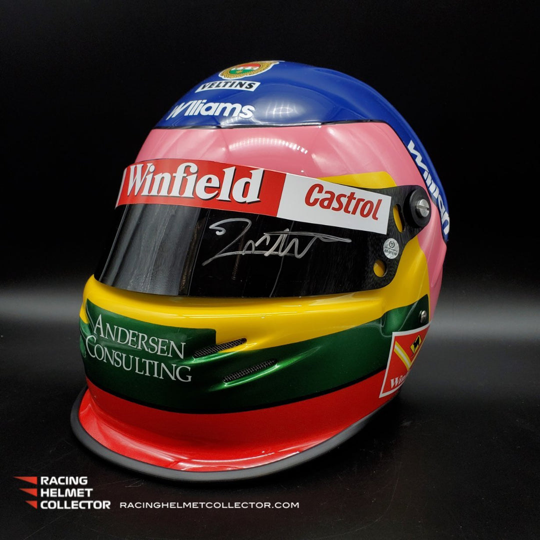 Jacques Villeneuve Signed Helmet Visor 1998 Tribute Autographed Full S – Racing Helmet Collector