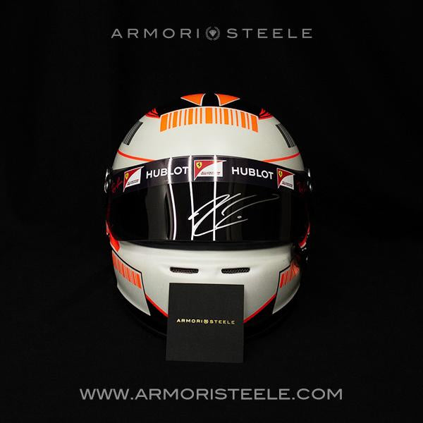 KIMI RAIKKONEN 2007 SIGNED HELMET VISOR TRIBUTE 1:1 FULL