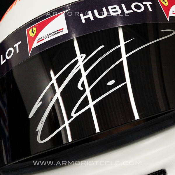 KIMI RAIKKONEN 2007 SIGNED HELMET VISOR TRIBUTE 1:1 FULL