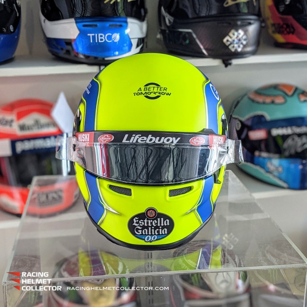 Lando Norris Helmet Race Worn Visor 2020 Mounted On Promo Helmet Displ Racing Helmet Collector Signed F1 Memorabilia