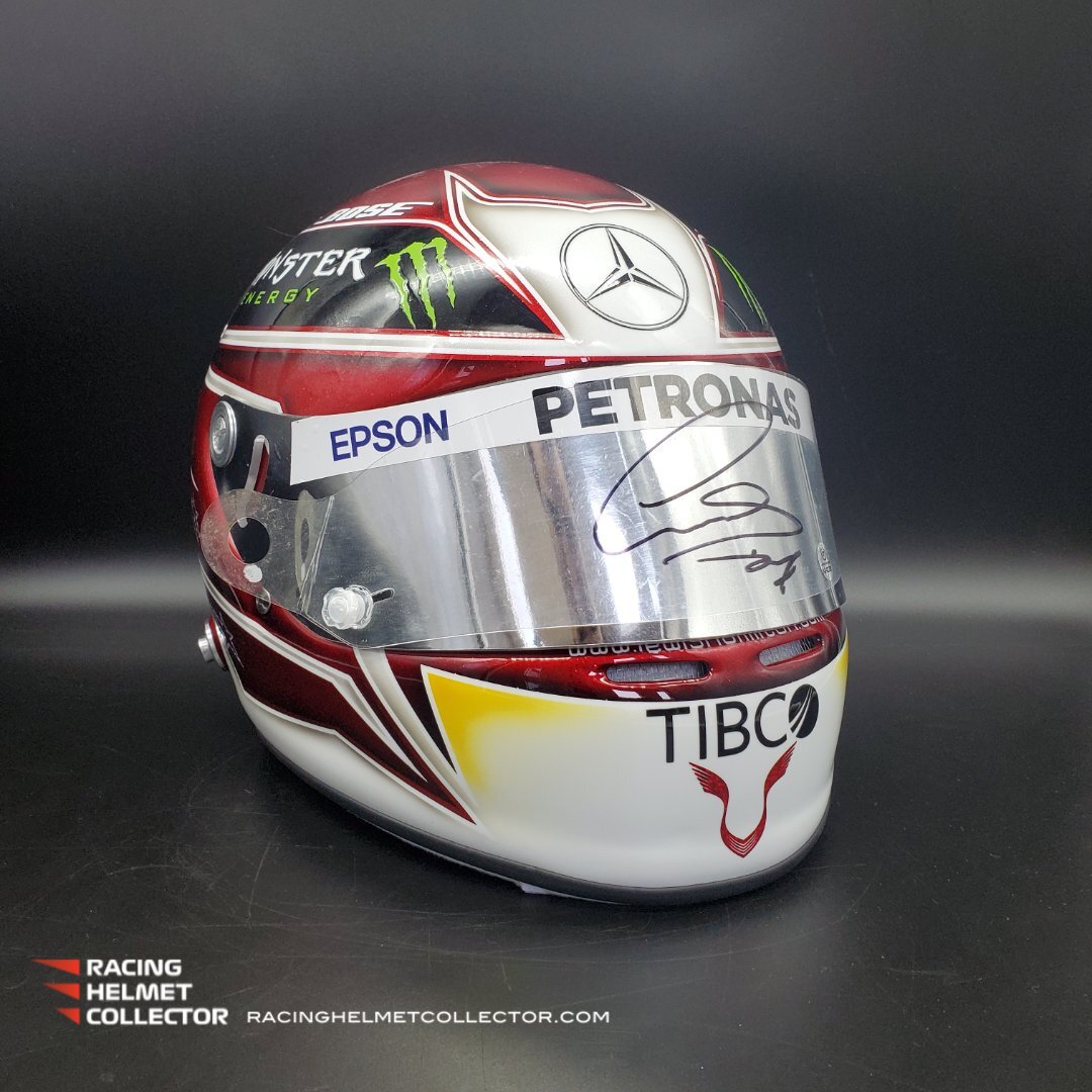 Lewis F1 Helmet Visor Lewis Hamilton Signed Visor TEAR-OFF