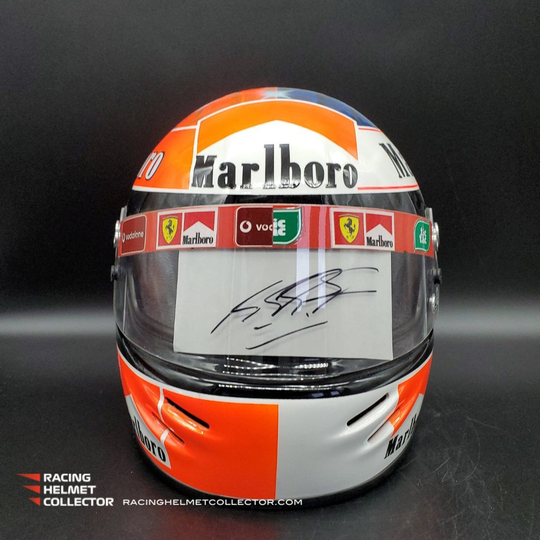 Michael Schumacher Signed Helmet 1999-2000 Duo Mashup Tribute Visor Fu – Racing Helmet Collector