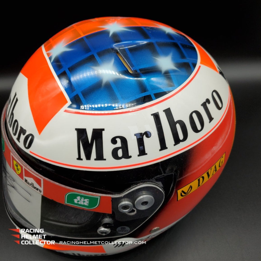 Michael Schumacher Signed Helmet 1999-2000 Duo Mashup Tribute Visor Fu – Racing Helmet Collector Michael Schumacher Signed Helmet 1999-2000 Duo Mashup Tribute Visor Fu – Racing Helmet Collector