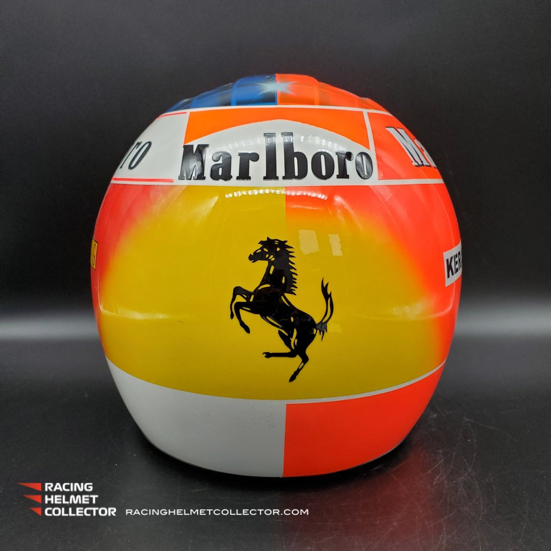 Michael Schumacher Signed Helmet 1999-2000 Duo Mashup Tribute