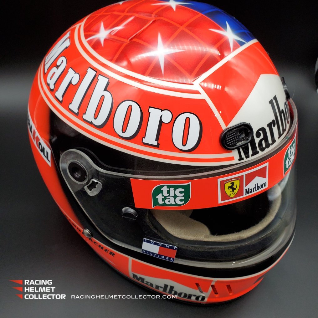 Casque Casco Helmet Michael Schumacher Ferrari 2000 Champion Bell Casque Casco Helmet Michael Schumacher Ferrari 2000 Champion Bell