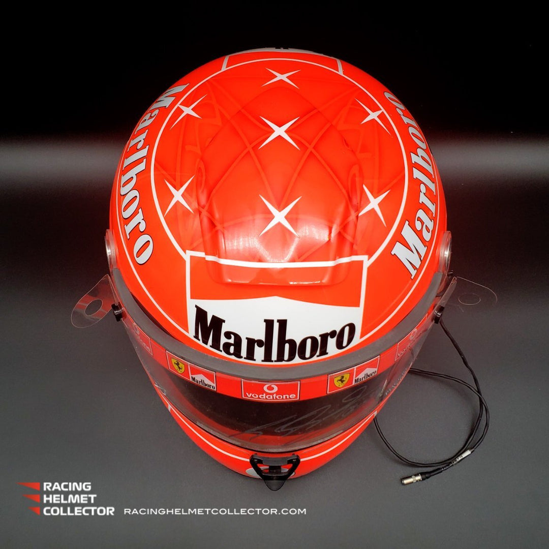 Michael Schumacher Signed Helmet Race Worn Used Visor 2005 Schuberth w –  Racing Helmet Collector | Signed F1 Memorabilia