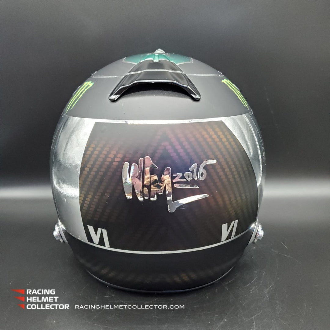 NICO ROSBERG 2016 SIGNED HELMET VISOR TRIBUTE 1:1 FULL SCALE AS