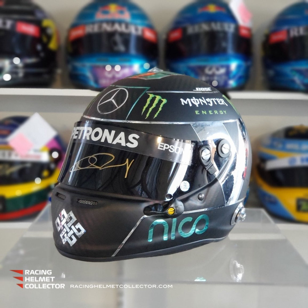 NICO ROSBERG 2016 SIGNED HELMET VISOR TRIBUTE 1:1 FULL SCALE AS