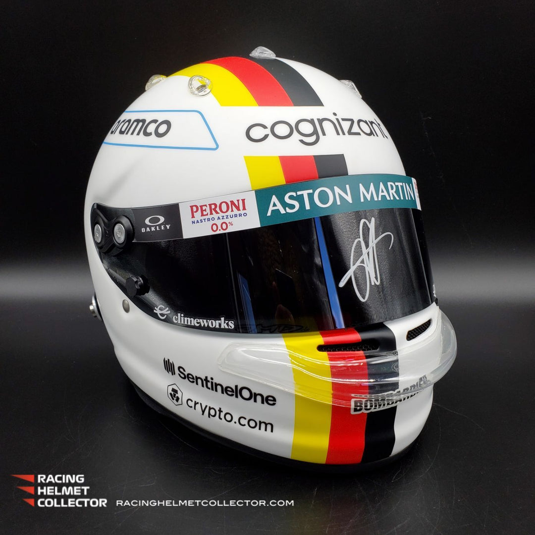 Sebastian Vettel Signed Helmet Visor 2022 Autographed Official ARAI Pa – Racing Helmet Collector Sebastian Vettel Signed Helmet Visor 2022 Autographed Official ARAI Pa – Racing Helmet Collector