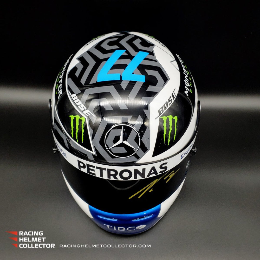 Valtteri Bottas Signed Helmet Visor 2018 Display Autographed